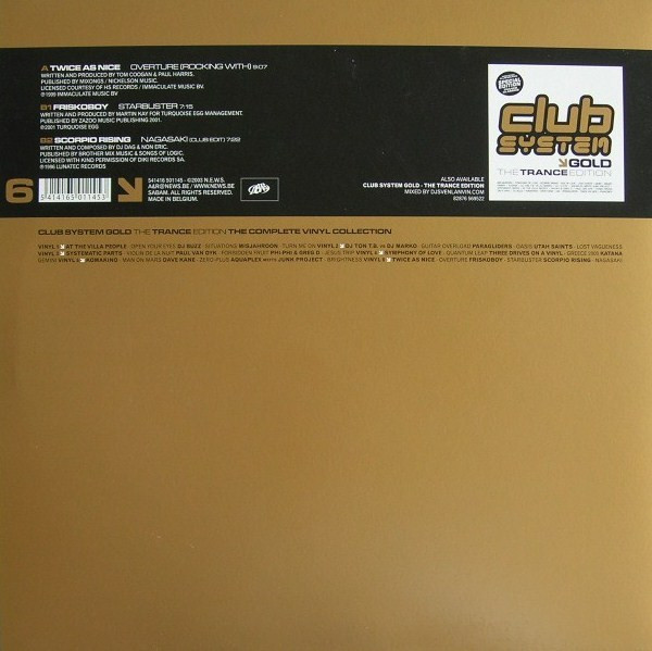 Various - Club System Gold - The Trance Edition 6 | 541 (541416 501145) - 2