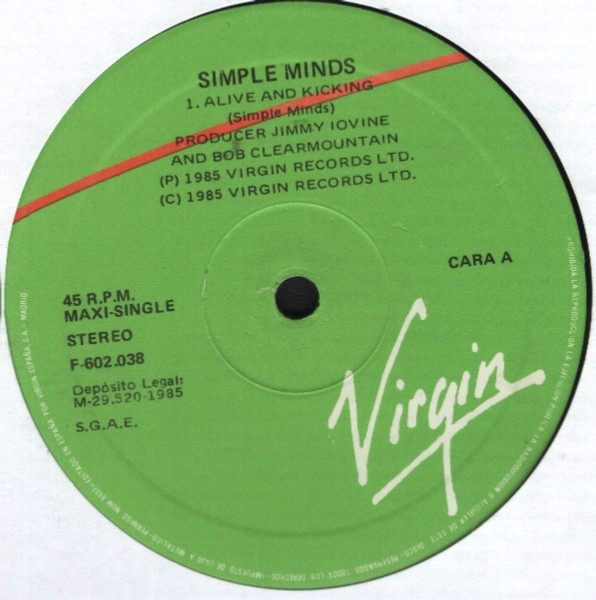 Simple Minds - Alive & Kicking | Virgin (F-602.038) - 3