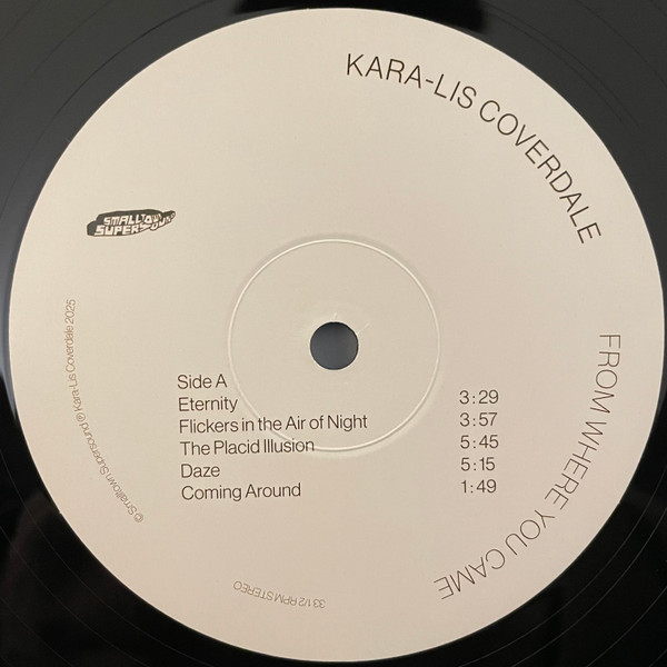 Kara-Lis Coverdale - From Where You Came | Smalltown Supersound (STS420LP) - 3