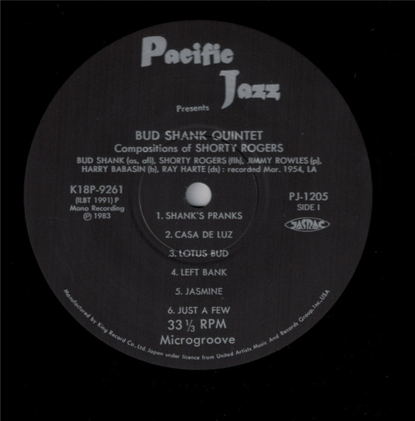 Bud Shank & Shorty Rogers & Bill Perkins - Bud Shank - Shorty Rogers - Bill Perkins | Pacific Jazz (K18P-9261) - 4 Bud Shank & Shorty Rogers & Bill Perkins - Bud Shank - Shorty Rogers - Bill Perkins | Pacific Jazz (K18P-9261) - 4