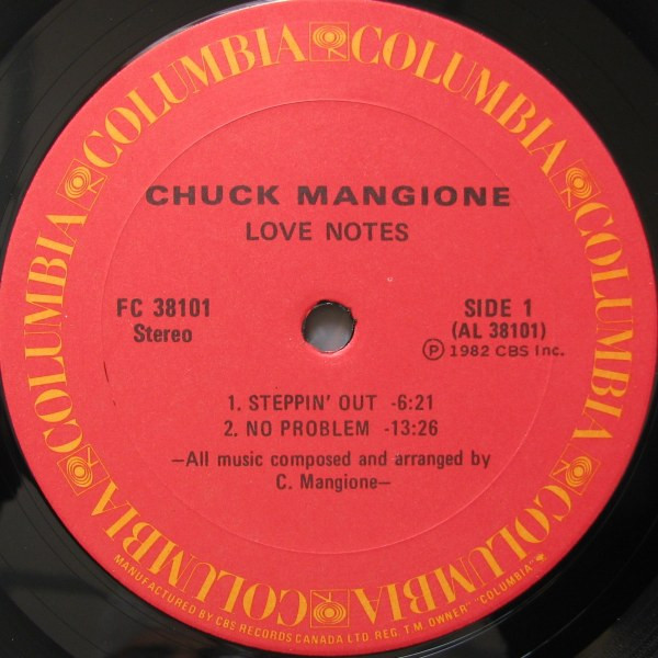Chuck Mangione - Love Notes | Columbia (FC 38101) - 3