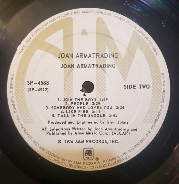 Joan Armatrading - Joan Armatrading | A&M Records (SP-3228) - 4