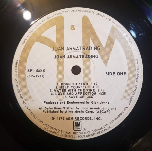 Joan Armatrading - Joan Armatrading | A&M Records (SP-3228) - 3