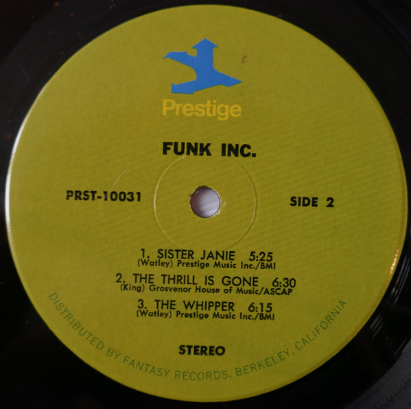 Funk Inc. - Funk Inc. | Prestige (PR 10031) - 4