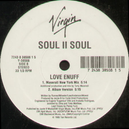 Soul II Soul - Love Enuff | Virgin Records America, Inc. (Y-38508)