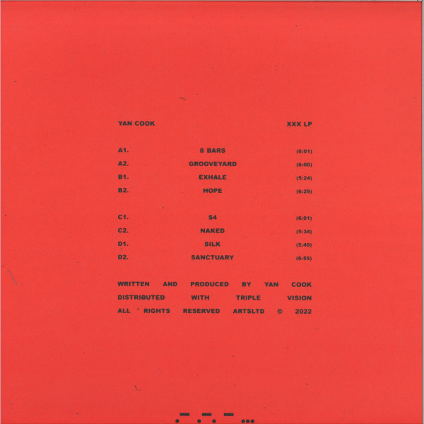Yan Cook - XXX LP | Artscore (ARTSCORELP004) - 2