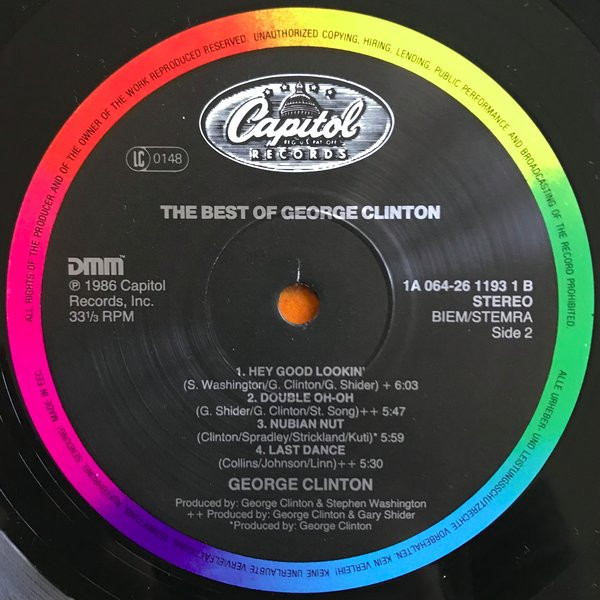 George Clinton - The Best Of George Clinton | Capitol Records (064 26 1193 1) George Clinton - The Best Of George Clinton | Capitol Records (064 26 1193 1)