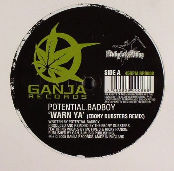 Potential Bad Boy - Warn Ya (Ebony Dubsters Remix) | Ganja Records (RPG008)