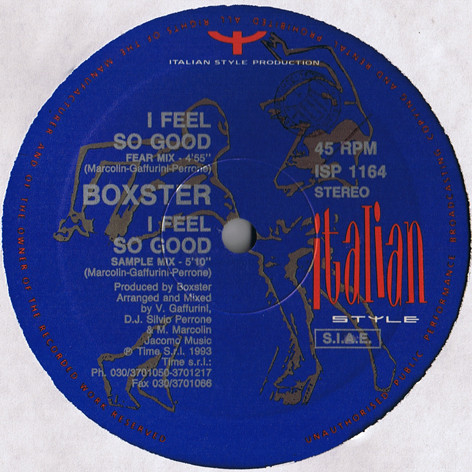 Boxster - I Feel So Good | Italian Style Production (ISP 1164)