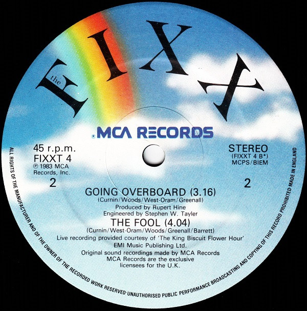 The Fixx - Saved By Zero | MCA Records (FIXXT 4) - 4