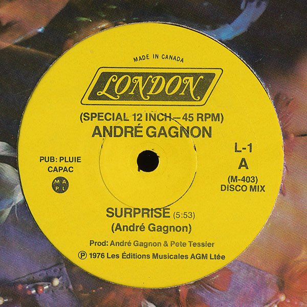 André Gagnon - Surprise (12") [Vinyl] | London Records (L-1) - 2