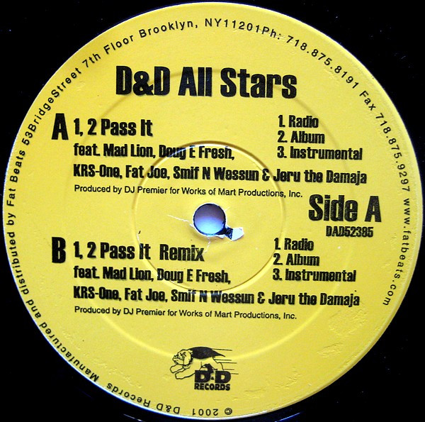 D&D All-Stars - 1, 2 Pass It (Remix) | D&D Records (DAD52385) - main