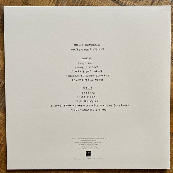 Michel Banabila - Unspeakable Visions | Knekelhuis (KH052) - 3