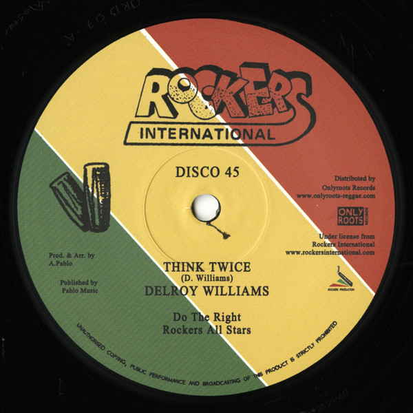 Delroy Williams - Think Twice / Babylon Boy | Rockers International (none)