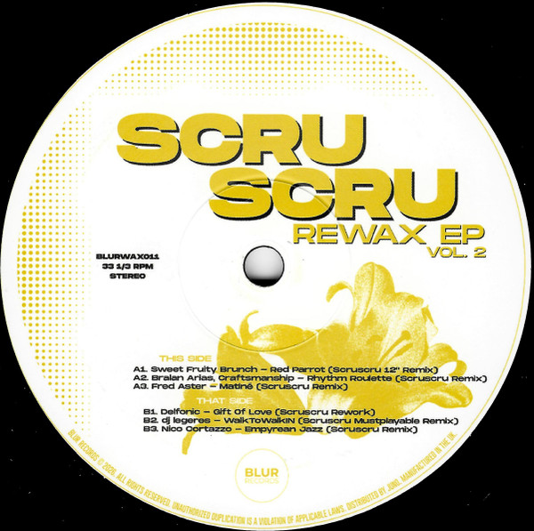 Scruscru - Rewax EP Vol. 2 | BLUR RECORDS (BLURWAX011)