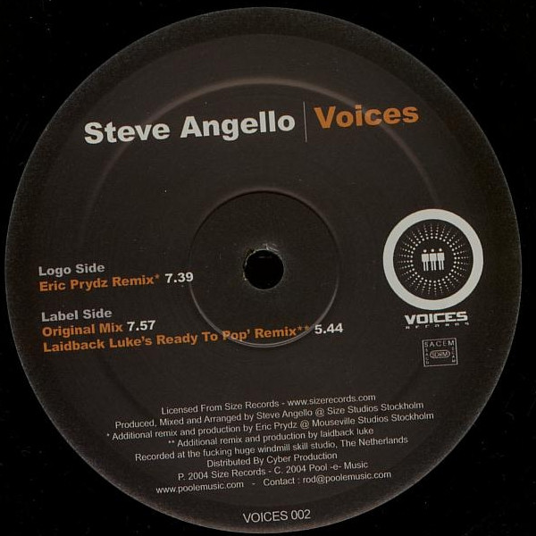 Steve Angello - Voices | Voices Records (VOICES 002) - 3