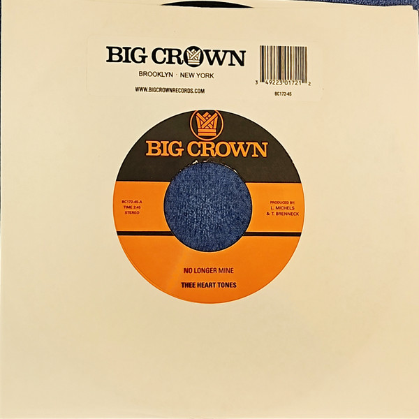Thee Heart Tones - No Longer Mine / Cry My Tears Away | Big Crown Records (BC172-45) - 2 Thee Heart Tones - No Longer Mine / Cry My Tears Away | Big Crown Records (BC172-45) - 2