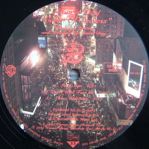 Morris Day - Color Of Success | Warner Bros. Records (925 320-1) - 6