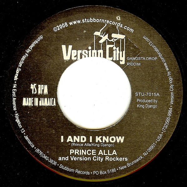 Prince Alla And Version City Rockers - I And I Know | Version City (STU-7015)