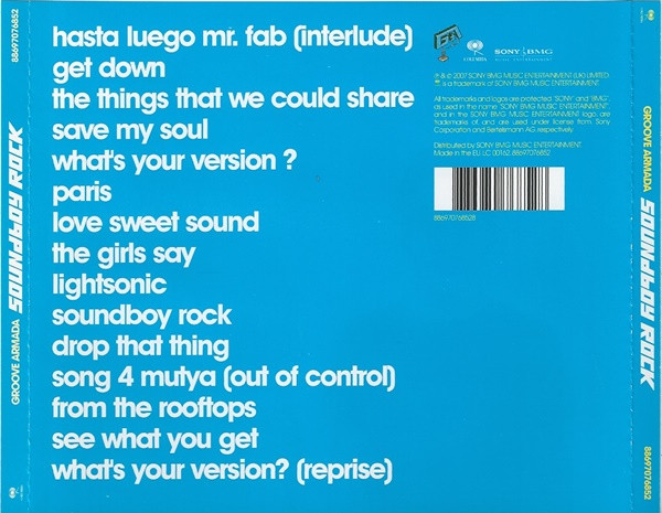 Groove Armada - Soundboy Rock | Columbia (88697076852) - 4