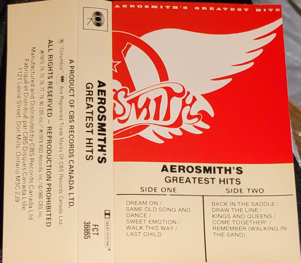 Aerosmith - Aerosmith's Greatest Hits [Cassette] | Columbia (FCT 36865) - 2