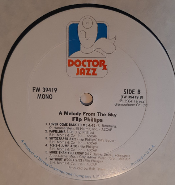 Flip Phillips - A Melody From The Sky | Doctor Jazz (FW 39419) - 4