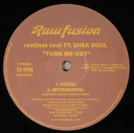 Restless Soul Ft. Shea Soul - Turn Me Out | Raw Fusion Recordings (RAF036)