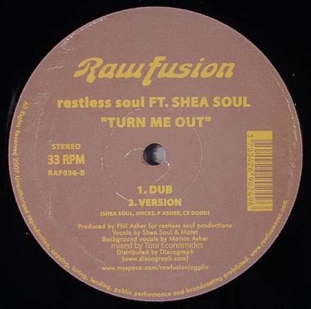 Restless Soul Ft. Shea Soul - Turn Me Out | Raw Fusion Recordings (RAF036) - 2