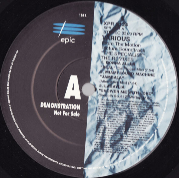 Various - The Specialist: The Remixes | Epic (XPR 2124)