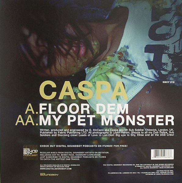 Caspa - Floor Dem / My Pet Monster | Digital Soundboy Recording Co. (SBOY 016)
