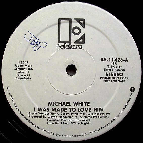 Michael White - I Was Made To Love Him / Rikki, Don't Lose That Number | Elektra (AS-11426)
