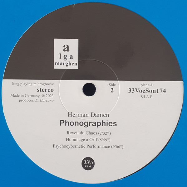 Herman Damen - Verbosonies And Phonographies | Planam (plana-D 33VocSon174) - 4