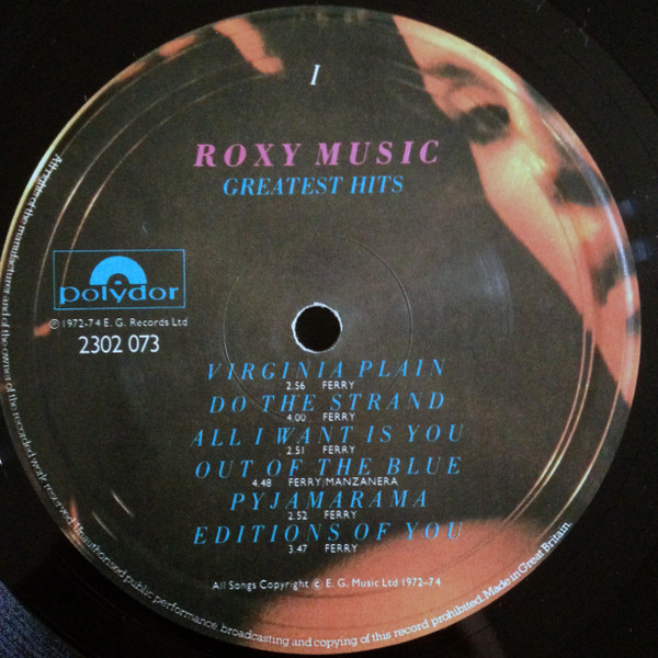 Roxy Music - Greatest Hits | Polydor (2302 073) - 5