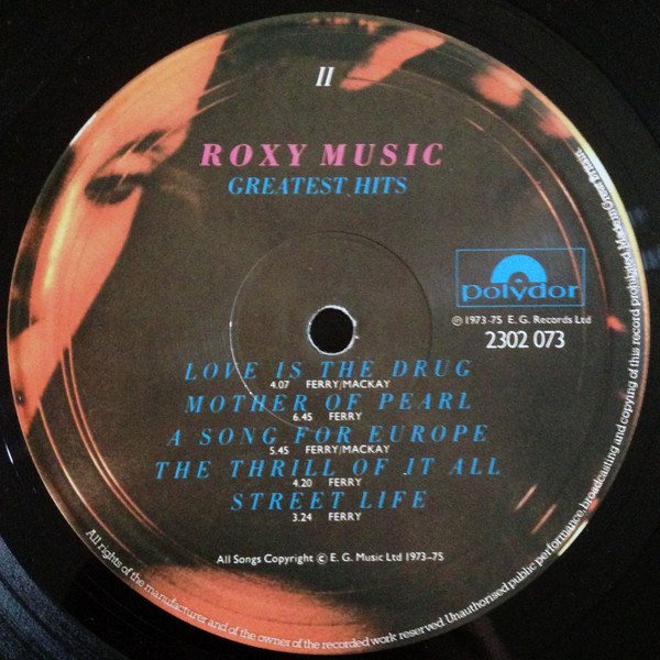 Roxy Music - Greatest Hits | Polydor (2302 073) - 6