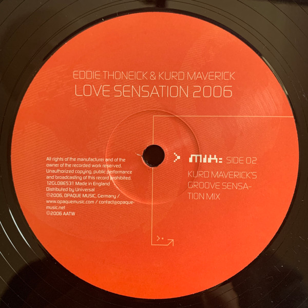 Eddie Thoneick & Kurd Maverick - Love Sensation 2006 | All Around The World (12GLOBE531) - 4 Eddie Thoneick & Kurd Maverick - Love Sensation 2006 | All Around The World (12GLOBE531) - 4