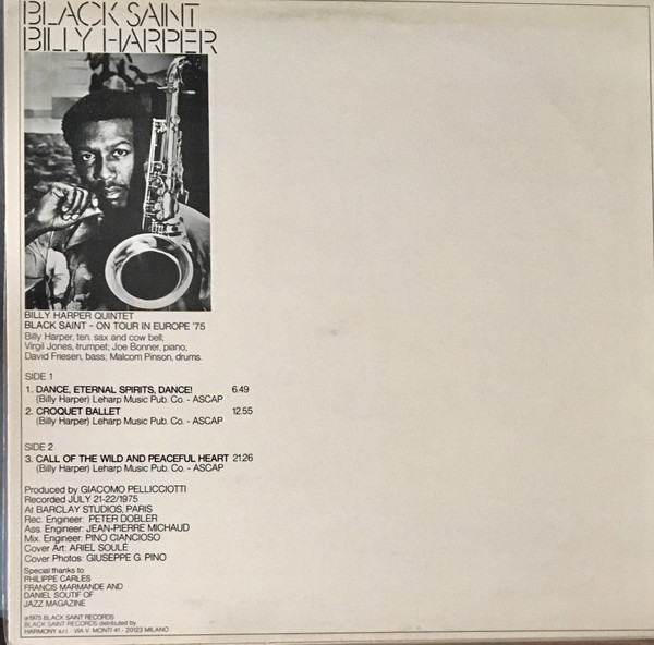 Billy Harper - Black Saint | Black Saint (BSR 0001) - 2