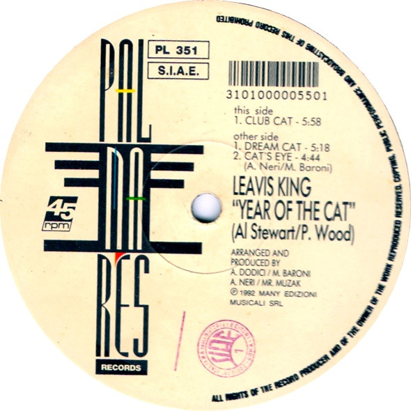 Leavis King - Year Of The Cat | Palmares Records (PL 351) - main