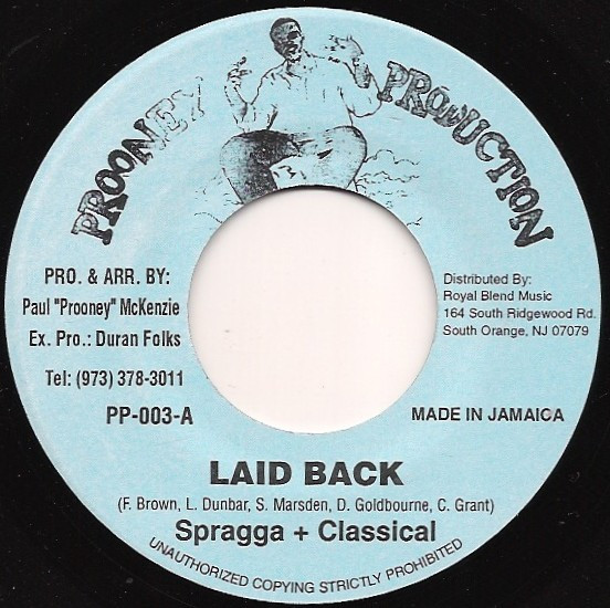 Spragga Benz - Laid Back | Prooney Production (PP-003) - main