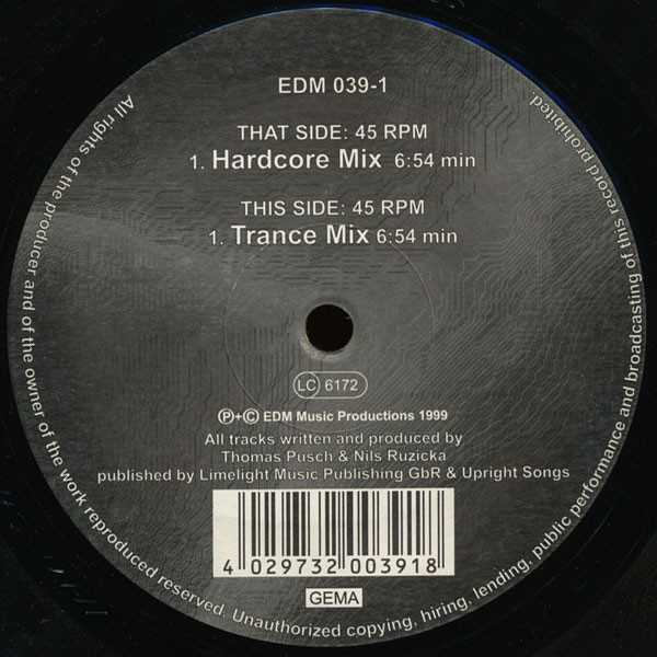 Sanity - Welcome To Paradise | EDM (EDM 039-1)