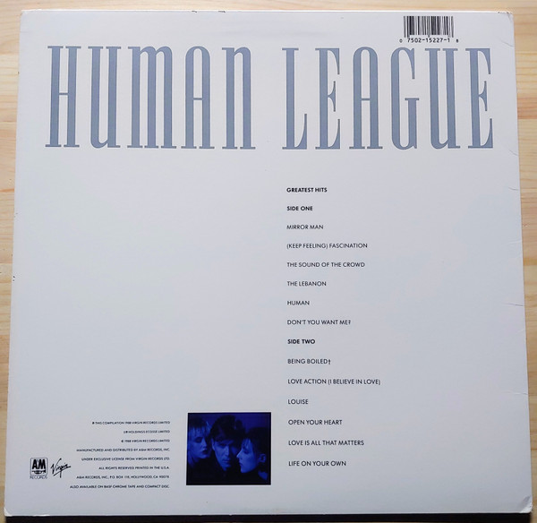 The Human League - Greatest Hits | A&M Records (SP 5227) - 2