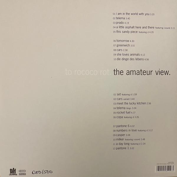 To Rococo Rot - The Amateur View | City Slang (slang50596lp) - 4