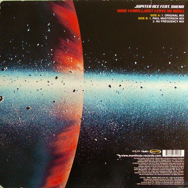 Jupiter Ace Feat. Shena - 1000 Years (Just Leave Me Now) | Manifesto (9872906) - 2
