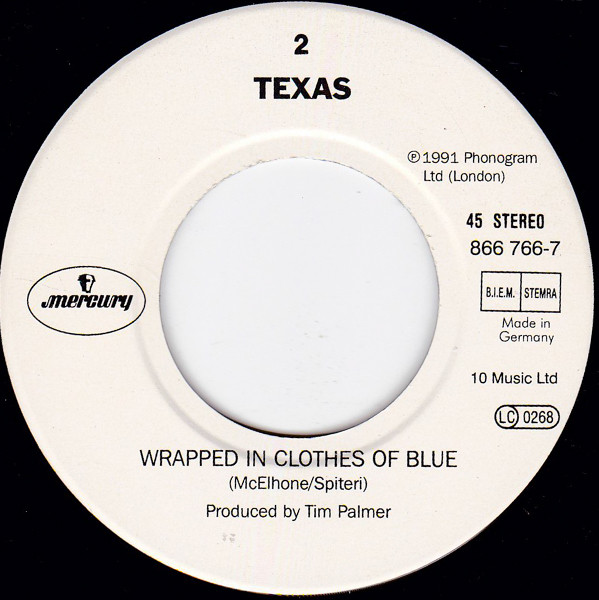 Texas - Tired Of Being Alone | Mercury (866 766-7) - 4