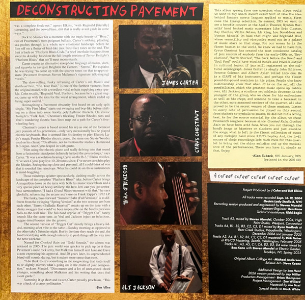 James Carter , Cyrus Chestnut , Ali Jackson , Reginald Veal - Gold Soundz (RSD 2026) | Modern Harmonic (MH-8312) - 3