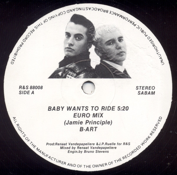 B-Art - Baby Wants To Ride (XTC Mix) | R & S Records (R&S 88008) - 3