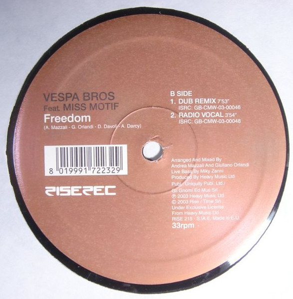 Vespa Bros Feat. Miss Motif - Freedom | Rise (RISE 215) - 2 Vespa Bros Feat. Miss Motif - Freedom | Rise (RISE 215) - 2