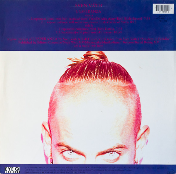 Sven Väth - L'Esperanza | Eye Q Records (4509-93151-0) - 2 Sven Väth - L'Esperanza | Eye Q Records (4509-93151-0) - 2