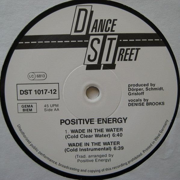 Positive Energy - Wade In The Water | Dance Street (DST 1017-12) - 4
