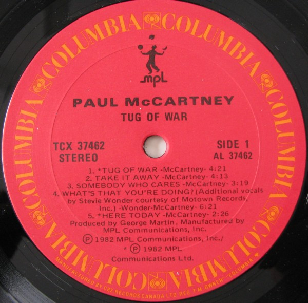 Paul McCartney - Tug Of War | Columbia (TCX 37462) - 2 Paul McCartney - Tug Of War | Columbia (TCX 37462) - 2