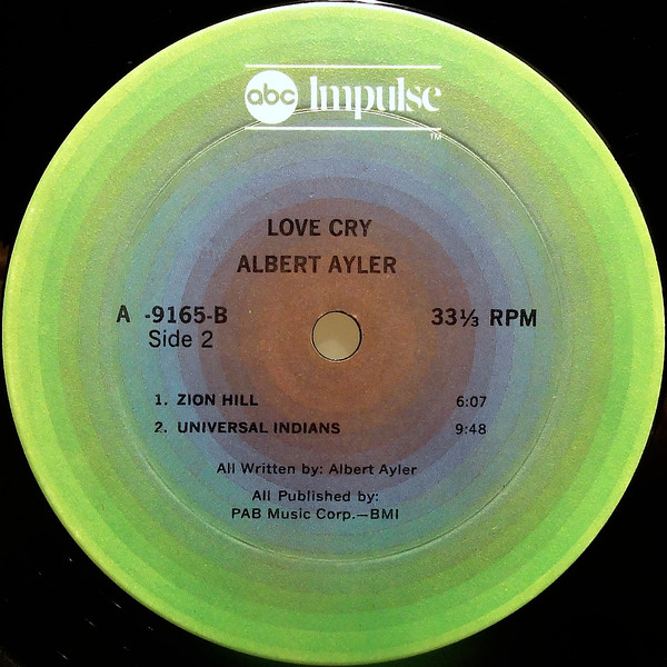 Albert Ayler - Love Cry | ABC Impulse! (A-9165) - 4